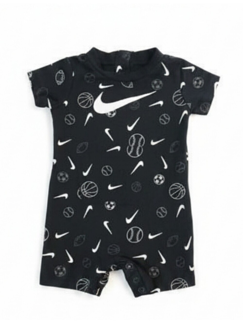 🔥5/$25🔥Nike Swoosh Baby 3M Short Sleeve Jersey Romper